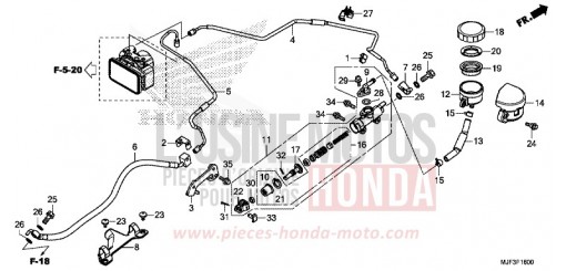 POMPA FRENO POSTERIORE CTX700AE di 2014